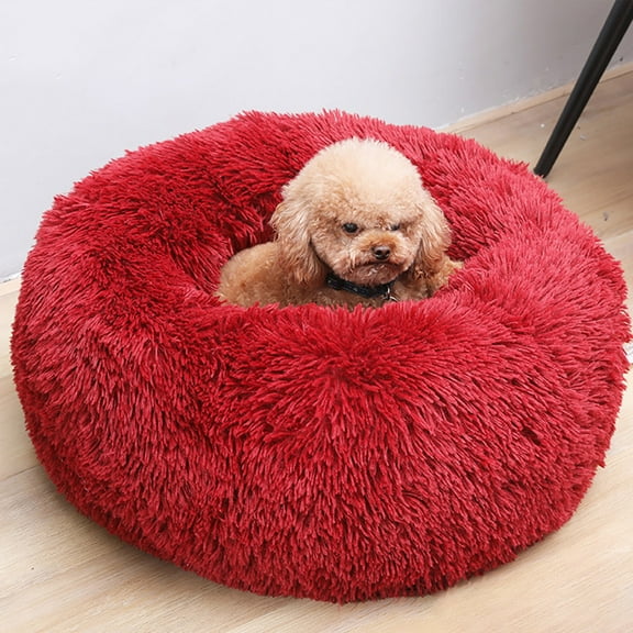 AZXY Donut Dog Beds,Dog Beds for Small Dogs,Indestructible Washable Chew Proof Comfort Cat Bed Medium,Pet Bed for Crate On Clearance