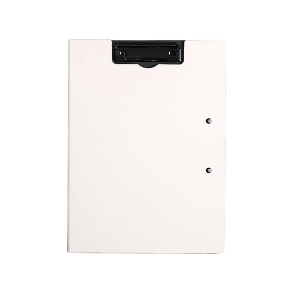 AZXY Double File Clipboard Folder, A4 Foldable Clipboard Folder, Anti-break Waterproof Writing Document Holder for Back to Study, Classroom Sorting & Outdoor Survey, White