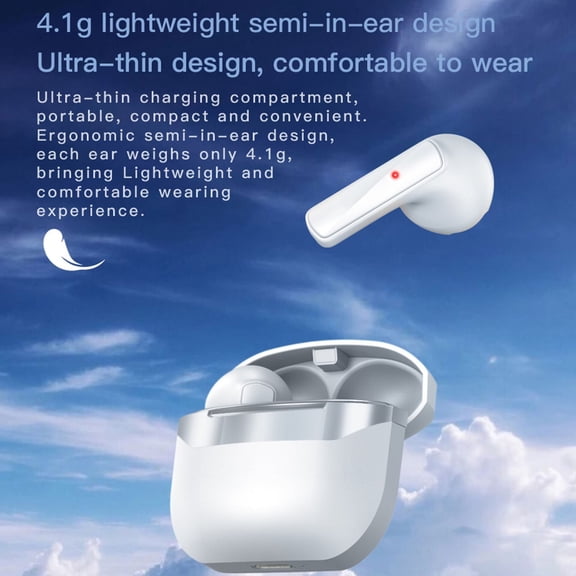 AZXY Earbuds Wireless Bluetooth, Ear Buds Wireless, In Ear Headphones with Wireless Charging Case, Noise Cancelling Earbuds Long Battery Life for Sleeping Sports Cheap, Back To School Gifts