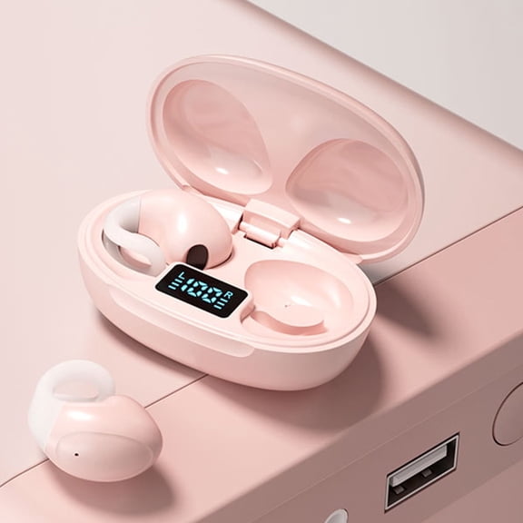 AZXY Earbuds Wireless Bluetooth, Ear Buds Wireless, Open Ear Earbuds Clearance, Long Battery Life Open Ear Clip Headphones for Sports Running Cycling, Back To School Gifts for Adults Kids