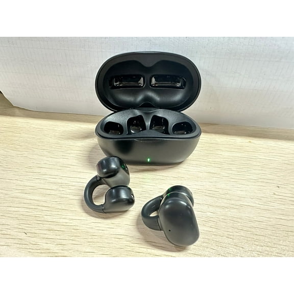 AZXY Earbuds Wireless Bluetooth,True Wireless Earbuds,Open Ear Clip Headphones for Sports,Waterproof Bone Conduction Open Ear Ear Buds with Mic and Charging Case,Birthday Back To School Gifts
