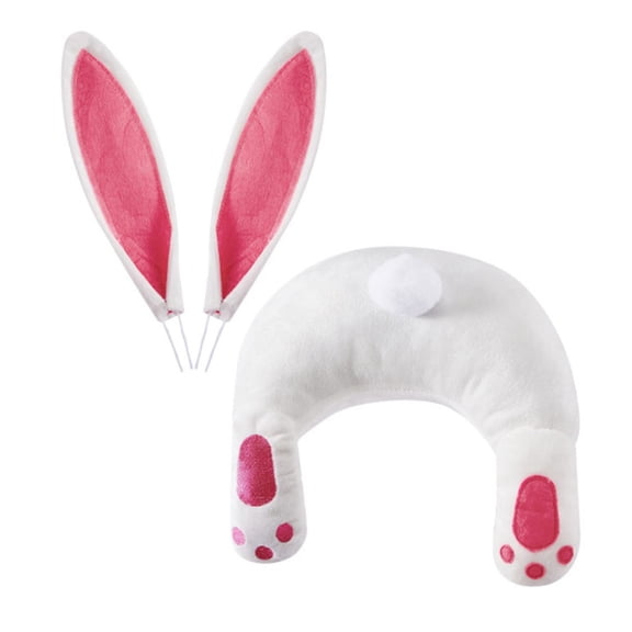 AZXY Easter Bunny Wreath Accessories - Reusable Bunny Butt Ears for DIY Wreath, Living Room Props Ornaments Home Decoration, Spring Easter Holiday Decor Supplies