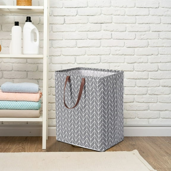 AZXY Fabric Laundry Basket,Collapsible Laundry Hamper,Foldable Dirty Clothes Storage Basket Large,Dirty Clothes Hamper with Handles,Clothes Hampers