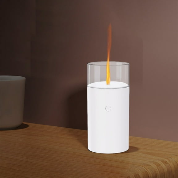 AZXY Flame Humidifier,Vaporizers and Humidifiers for Bedroom,Air Humidifier for Large Room Plants Car,Desktop Travel Humidifiers with Lihgt Under $20