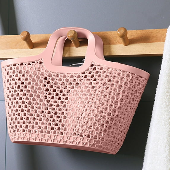 AZXY Flexible Laundry Basket,Plastic Basket with Handle,Large Dirty Clothes Storage Basket Under $10,Portable Clothes Hamperse