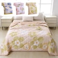 thumbnail image 1 of AZXY Floral Cooling Throw Blanket for Hot Sleepers, 39.37"x59.06" Cute Flower Summer Quilt, Lightweight Breathable Air Conditioner Comforter, Machine Washable Soft Blanket for Couch Bed Adults, Pink, 1 of 7