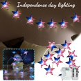thumbnail image 1 of AZXY Red White and Blue LED String Lights with Remote, 9.84ft 30-Light Patriotic Star Lights for Indoor and Outdoor Independence Day, and Christmas Holiday Decorations, 1 of 8
