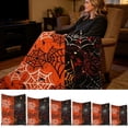 thumbnail image 1 of AZXY Halloween Blanket Spider Web Print Soft Halloween Blankets and Throws 39×51 Inches, Standard Throw Halloween Decor, Halloween Decorations for Bedroom Home Living Room Layout, 1 of 9