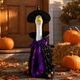 thumbnail image 1 of AZXY Halloween Porch Goose Outfit with Witch Hat, 23‑Inch Star Pumpkin Print Goose Clothing for Cement & Plastic Porch Statue, Goose Cloth, Outdoor Halloween Decorations for Yard Lawn Garden Porch, 1 of 6