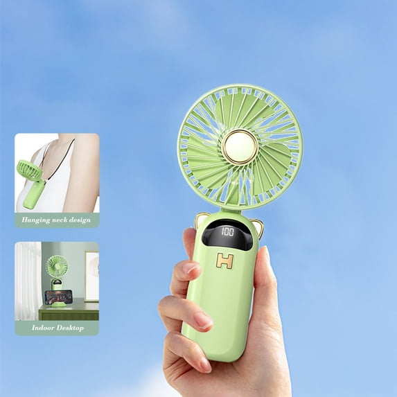 AZXY Handheld Fan,Mini Fan Handheld,Rechargeable Folding Hand Held Fans,Personal Portable Handheld Fans for Outdoors Travel
