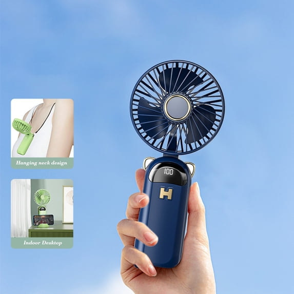 AZXY Handheld Fan,Portable Fan,Battery Operated Personal Portable Fan for Travel Outdoors,Handheld Fans Mini
