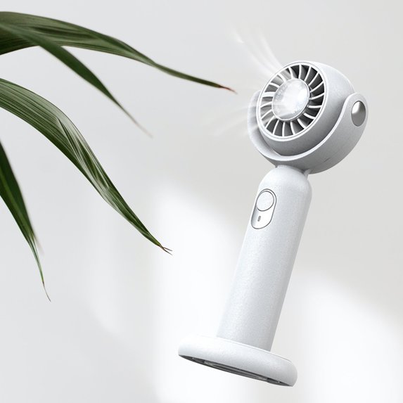 AZXY Handheld Fan,Portable Fan,Hand Held Fan,Mini Fan,Usb Neck Personal Fans,White
