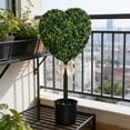 thumbnail image 1 of AZXY Heart Shaped Faux Boxwood Topiary Trees, 24 Inch Artificial Ball Trees in Planters for Valentine's Day Indoor Outdoor Porch and Home Decor Galentines day, 1 of 7