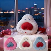 AZXY Heart-Shaped Throw Pillow, Soft Plush Valentine's Day Decorative Cushion for Sofa Couch Bed, Sweet Love Gift for Lover Kids, Perfect for Valentine's Day Mother's Day Christmas Home Decor