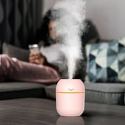 AZXY Humidifier for Room Cool Mist,Air Humidifier for Bedroom Home Desk Car Plants,Evaporative Humidifiers Under $20,Quiet Travel Personal Small Humidifiers for Bedroom Nightstand Pink