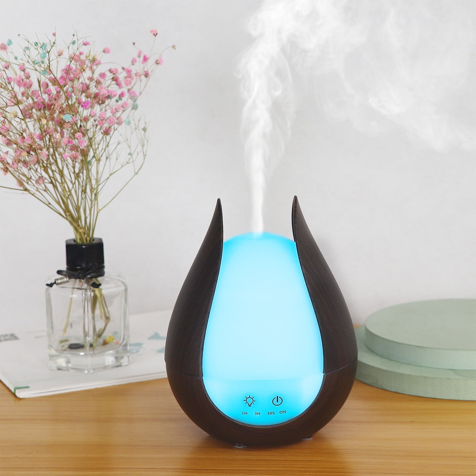 AZXY Humidifiers for Bedroom,Cool Mist Humidifiers,Small Humidifier for Home Large Room with Lihgt,Quiet Aromatherapy Oil Diffuser Humidifier for Car Plants Desktop Kids Clearance