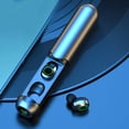 thumbnail image 1 of AZXY In-Ear Bluetooth Headset, Bluetooth 5.3, LED Digital Display, 360° Surround Sound, 30H Playtime, Blue, 1 of 8