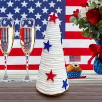 AZXY July 4th Table Decorations,Patriotic Decorations,Memorial Independence Day Party Decor for Home Classroomindependence Day Decorative Coneshaped Table Tray for Memorial Display