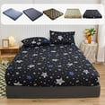 thumbnail image 1 of AZXY King Fitted Sheet 78.7"×70.8", Fully Wrapped Stretch Elastic Fitted Sheet, Soft Brushed Microfiber Mattress Cover, Deep Pocket Anti-Slip, Fitted Sheet for King Bed, 1 of 7