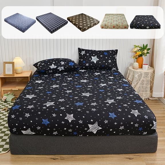 AZXY King Fitted Sheet 78.7"×70.8", Ice Silk Silky Cooling Fitted Sheet, Breathable Mattress Protector, Deep Pocket Elastic, Fitted Sheet Only, Fitted Sheets Sold Separately