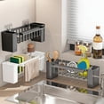 thumbnail image 1 of AZXY Kitchen Sink Caddy, Sponge Holder for Kitchen Sink, Hanging Sink Caddy Organizer Rack for Kitchen and Bathroom, Sink Organizer Caddy for Dish Cloth Sponge Soap for Flexible Space-Saving, 1 of 6