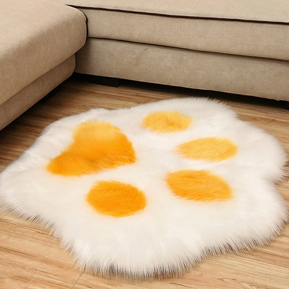 AZXY Large Area Rugs for Bedroom,Rugs for Living Room,Floor Rug Under $100,Plush Decorative Fluffy High Pile Shag Carpet,Indoor Outdoor Rug Clearance White