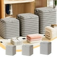 thumbnail image 1 of AZXY Large Storage Bins with Lids, Closet Organizers and Storage, Foldable Storage Containers with Reinforced Handles, Storage Bags for Clothes Blankets Bedding, Dustproof Space Saving Fabric Bags, 1 of 4
