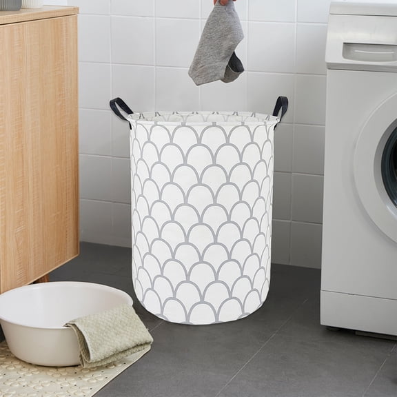 AZXY Laundry Basket Collapsible,Fabric Laundry Basket Tall,Large Dirty Clothes Hamper for Kids with Handles,Foldable Baby Laundry Baskets and Hampers Clearance