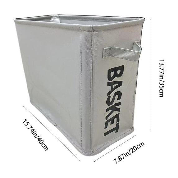 AZXY Laundry Basket,Rolling Laundry Hamper,Large Collapsible Dirty Clothes Storage Baskets,Slim Plastic Dirty Clothes Bin with Wheels for Bathroom Gray