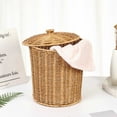 thumbnail image 1 of AZXY Laundry Hamper with Lid,Wicker Laundry Basket,Clothes Hampers with Lids Clearance,Large Woven Dirty Clothes Storage Basket, 1 of 9