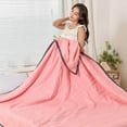 thumbnail image 1 of AZXY Lightweight Quilt,Summer Quilts,Solid Cooling Comforter for Hot Sleepers,Soft Breathable Cotton Cooler Quilt for Crib/Toddler Bed,39.3*55.1in,Pink, 1 of 5