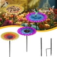 thumbnail image 1 of AZXY Metal Bird Bath for Outdoors, Freestanding Bird Bath Bowl Birdfeeder, Removable Birdbaths for Garden, Yard Lawn, Outside, Flower Shaped with Metal Stake, Waterproof Rust-proof, Garden Decoration, 1 of 5