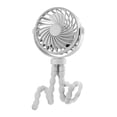 thumbnail image 1 of AZXY Multi-Scene Bendable Tripod Cooling Fan, 3-Speed USB Recharge Clip Portable Mini Fan for Baby Stroller Household Office Camping Travel Indoor Outdoor Daily Use, White, 1 of 7
