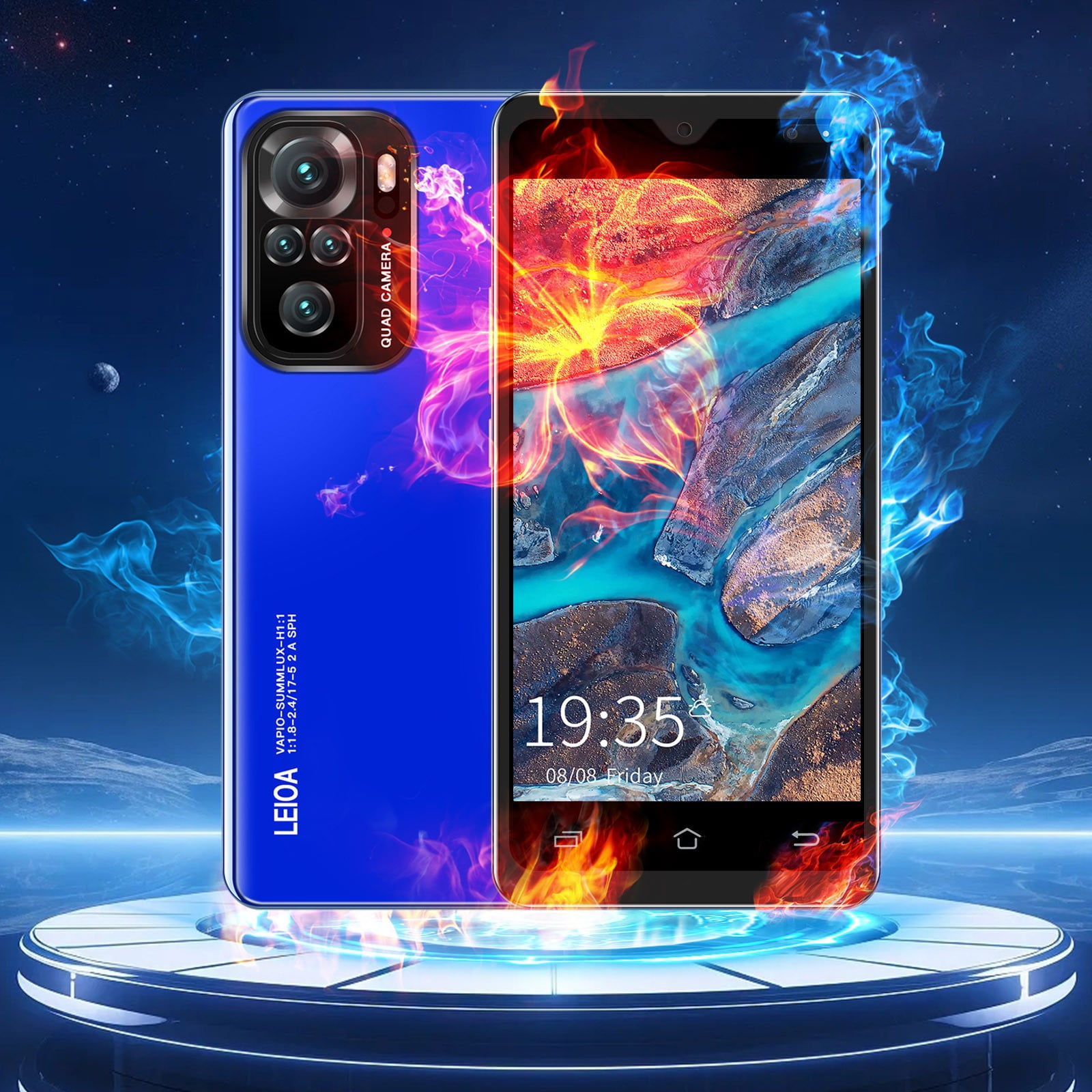 AZXY Note10 4GB Unlocked Cell Phones for Cheap 5inch Android Smartphone Cell Phones for Seniors,Blue