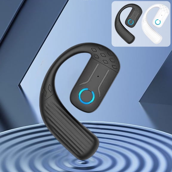 AZXY Over-Ear Bluetooth Headset, Single Ear Business & Sports Headphones, Bluetooth 5.4, 88H Talk Time, 20H Playtime, Fast Charging, Noise Cancelling, Touch Control, White