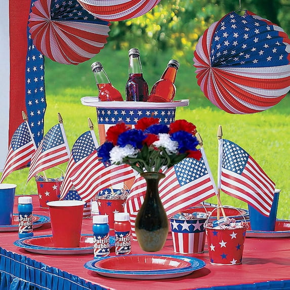 AZXY Patriotic Decorations,4th of July Decor,American Flag Decorative Independence Day Party Memorial Day Decorations,Red White and Blue Wall Decorations