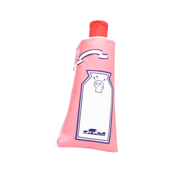 AZXY Pencil Case With Integrated Pencil Sharpener, Toothpaste Shaped 2 In 1 Pencil Storage & Pencil Trimming Combo With Wear Resistant Surface Function for Back to Study, Home Use & Daily Use, Pink