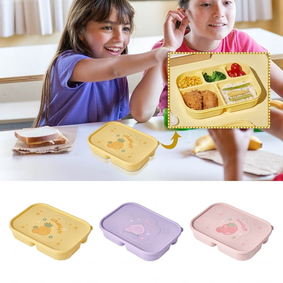 AZXY Plastic Bento Box, 1900ML Large Capacity Compartmentalized Salad Bento Box, Leakproof Microwavable Bentgo Box with Utensils for Office Meal Prep