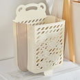 thumbnail image 1 of AZXY Plastic Laundry Basket,Flexible Laundry Hamper with Handles,Small Dirty Clothes Storage Basket,Collapsible Foldable Hanging Dirty Clothes Hampers 15x11x7 In, 1 of 8