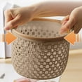 thumbnail image 1 of AZXY Plastic Laundry Basket,Flexible Laundry Hamper with Handles,Dirty Clothes Hampers,Small Clothes Basket Storage Under $10, 1 of 8
