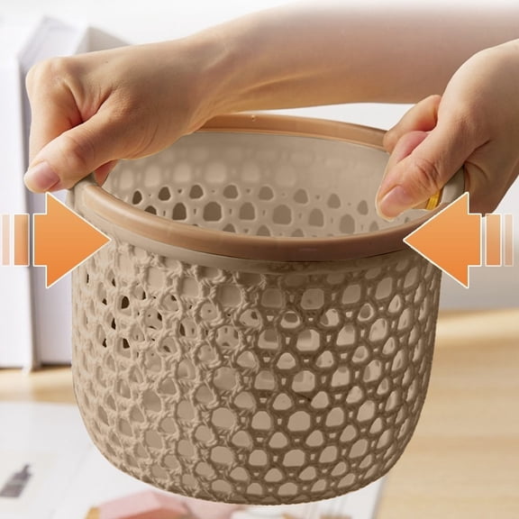 AZXY Plastic Laundry Basket,Flexible Laundry Hamper with Handles,Dirty Clothes Hampers,Small Clothes Basket Storage Under $10