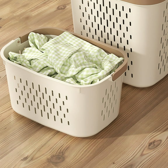 AZXY Plastic Laundry Basket,Flexible Laundry Hamper with Handles,Dirty Clothes Storage Basket Under $20,Dirty Clothes Hampers Large