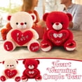thumbnail image 1 of AZXY Plush Teddy Bear Stuffed Animals, Ultra-Soft Cuddly Toy for Kids & Adults, Ideal Valentine's Day Gift & Huggable Decor for Her, Girlfriend, Lover, 12 Inches, 1 of 6