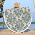 thumbnail image 1 of AZXY Polyester Round Beach Towel, 60 inch, Pattern Design, Microfiber, Sandproof, Quick Dry, Absorbent, Foldable, Beach Mat, Blanket, Shawl, Tapestry, Travel, Pool, Yoga, Outdoor, 1 of 6