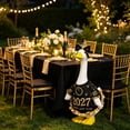 thumbnail image 1 of AZXY Porch Goose Outfit, 23 Inch New Year Black Gold Goose Clothes Dress & Bow Set, Goose Clothing for Cement & Plastic Porch Goose Statue, New Year Eve Outdoor Decor for Yard Lawn Patio Garden, 1 of 5