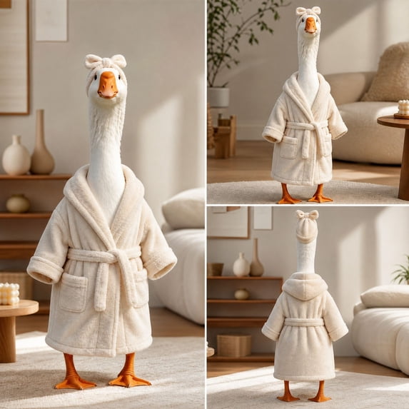 AZXY Porch Goose Outfit, 23" Porch Goose Clothes for Lawn Yard & Patio Decoration, Goose Clothing for Cement Plastic Lawn Goose Statue,Goose Clothes for Garden Porch Goose Figurine,Outdoor Home Decor