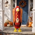 thumbnail image 1 of AZXY Porch Goose Outfits, 23 Inch Halloween Ghost Pumpkin Hot Dog Themed Costume for Cement & Plastic Porch Goose Statue, Holiday Goose Clothing for Outdoor Garden Yard Lawn Patio Statue Decoration, 1 of 5