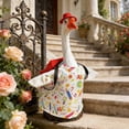 thumbnail image 1 of AZXY Porch Goose Outfits, Back to School Themed Costume for 23 Inch Goose, Cute ABC Print Shirt with Red Hat & Backpack, Perfect for Classroom & Yard Garden Decorations, 1 of 7