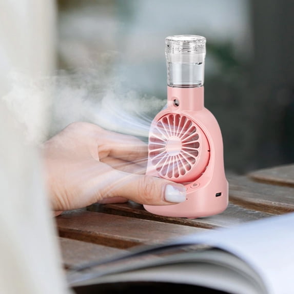 AZXY Portable Fan,Handheld Fan,Mini Fan Handheld,Rechargeable Hand Held Fans on Clearance,Usb Personal Portable Hand Fans with Mist for Outdoors Travel,Pink