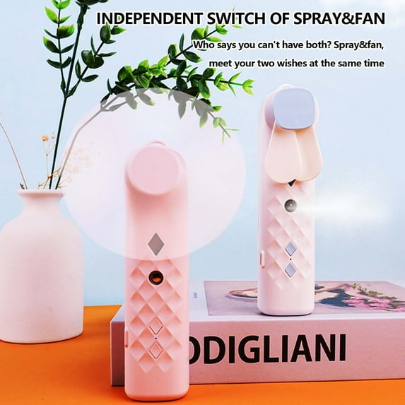 AZXY Portable Fan,Handheld Fan,Mini Fan Handheld,Rechargeable Hand Held Fans on Clearance,Usb Personal Portable Hand Fans for Outdoors Travel,Pink